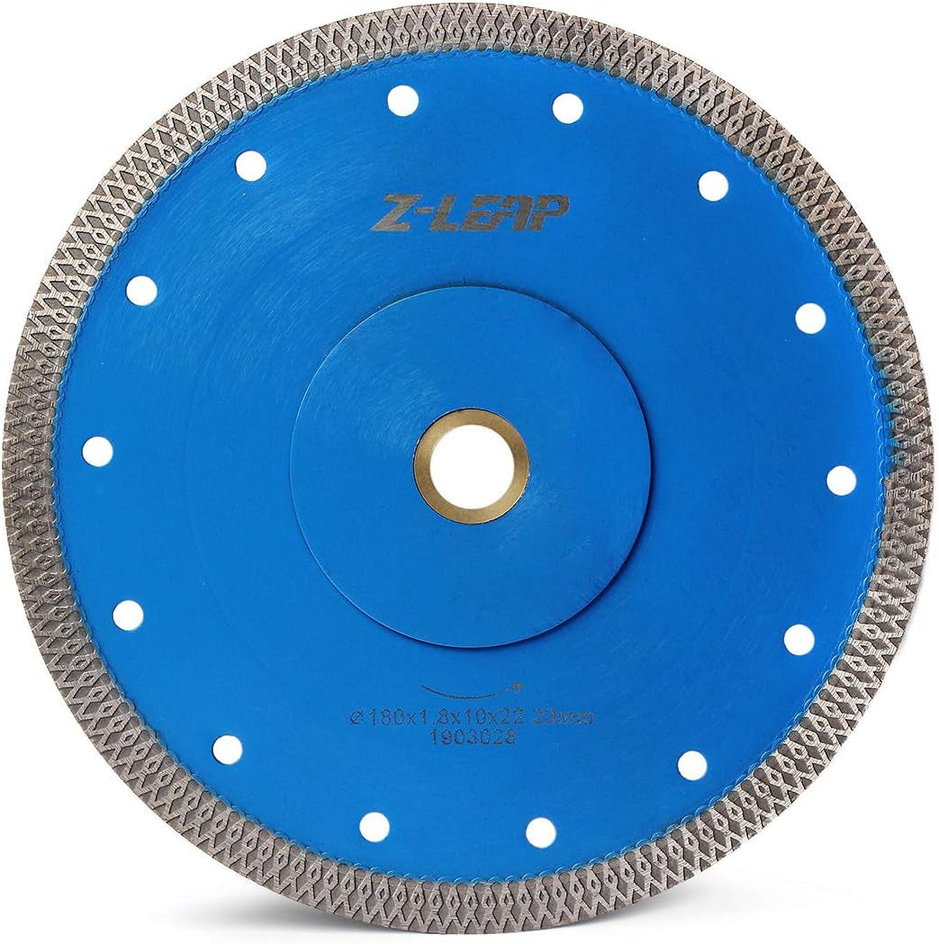 7" Super Thin Diamond Saw Blade with 5/8 Arbor for Granite Marble Ceramics Porcelain Tiles Cutting