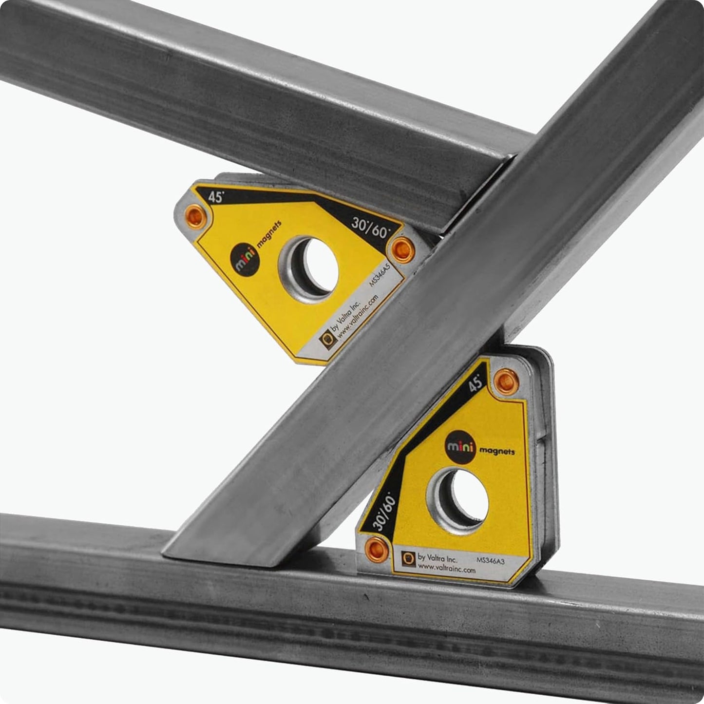 Mini Magnetic Squares, Size: 2.3”X2”X.6”, Angles: 30º/60º, 45º, 90º, Light Duty (Twin Set), MS346AT