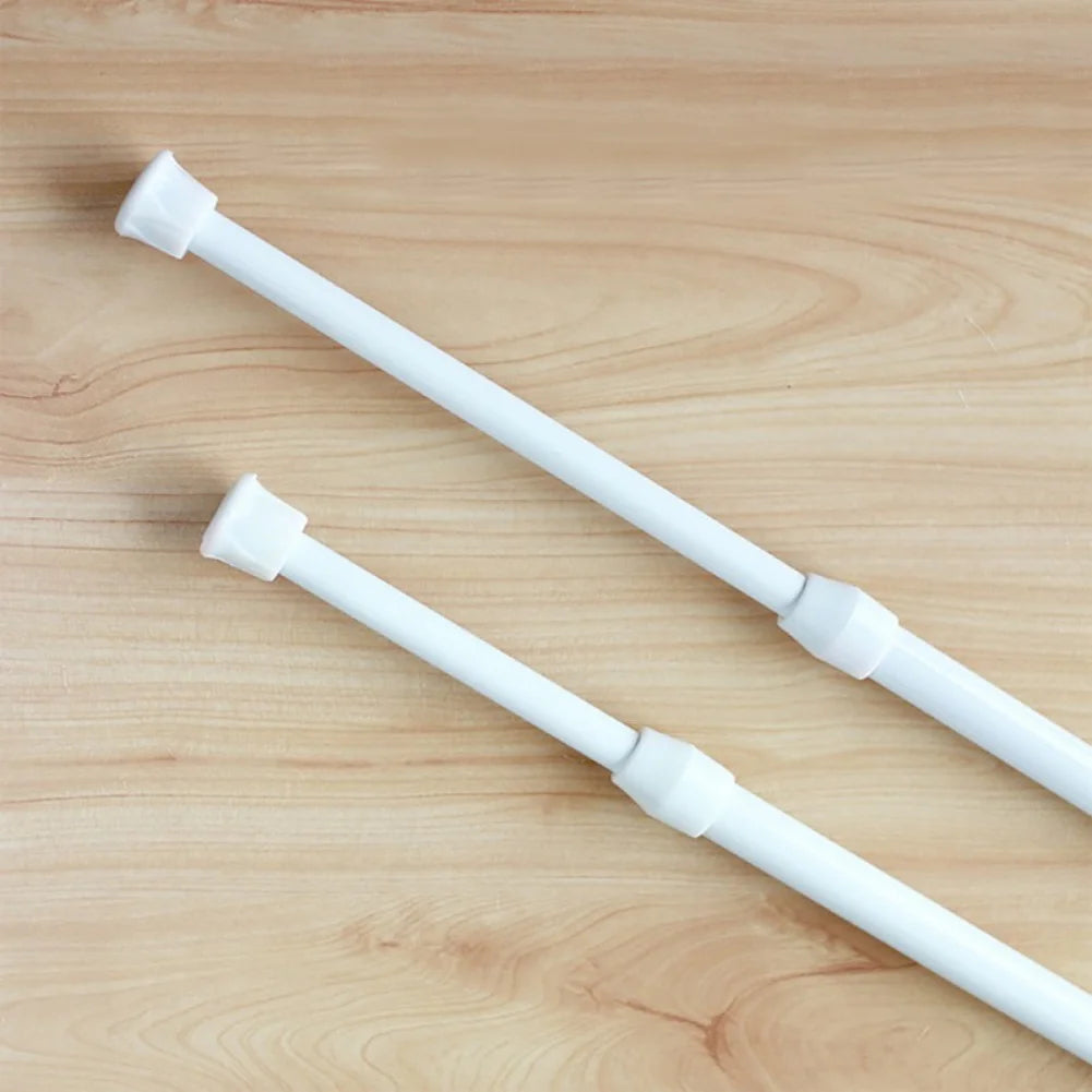 Tension Rods 2Pcs Extendable Spring Telescopic Curtain Window Rods 28-49 Inch