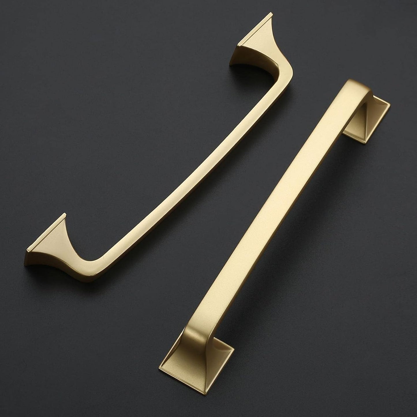 10 Pack Brushed Gold Cabinet Pulls 5 Inch(128Mm) Hole Center Cabinet Hardware Kitchen Cabinet Handles for Bathroom Pulls ZH002
