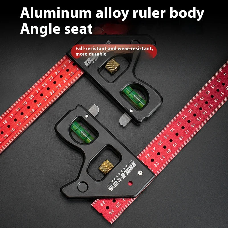 Precision Angle Woodwork Heavy-Duty Adjustable Sliding Carpenter Square