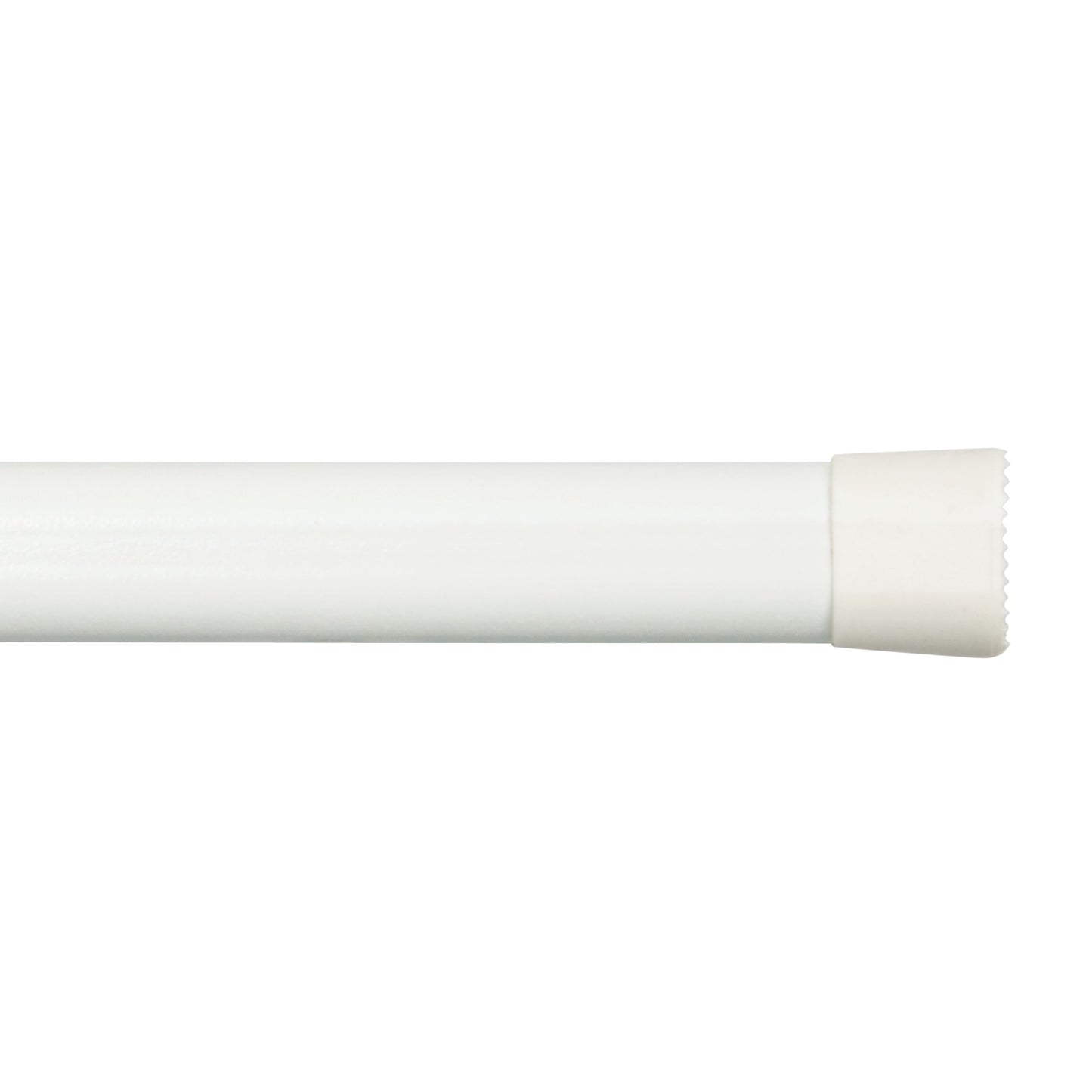 5/8" Oval Spring Tension Rod, 36-60", White