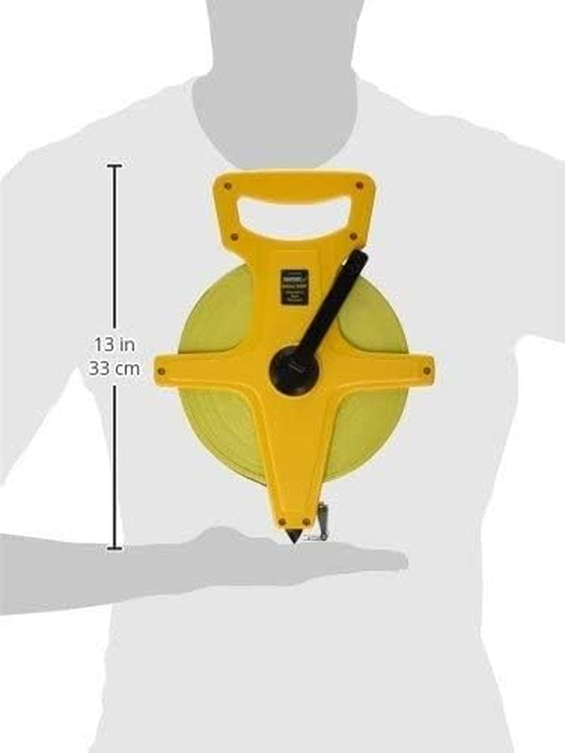 Level & Tool 1829-0100 Metric/Inch Fiberglass Long Tape, 100', Yellow, 1 Tape