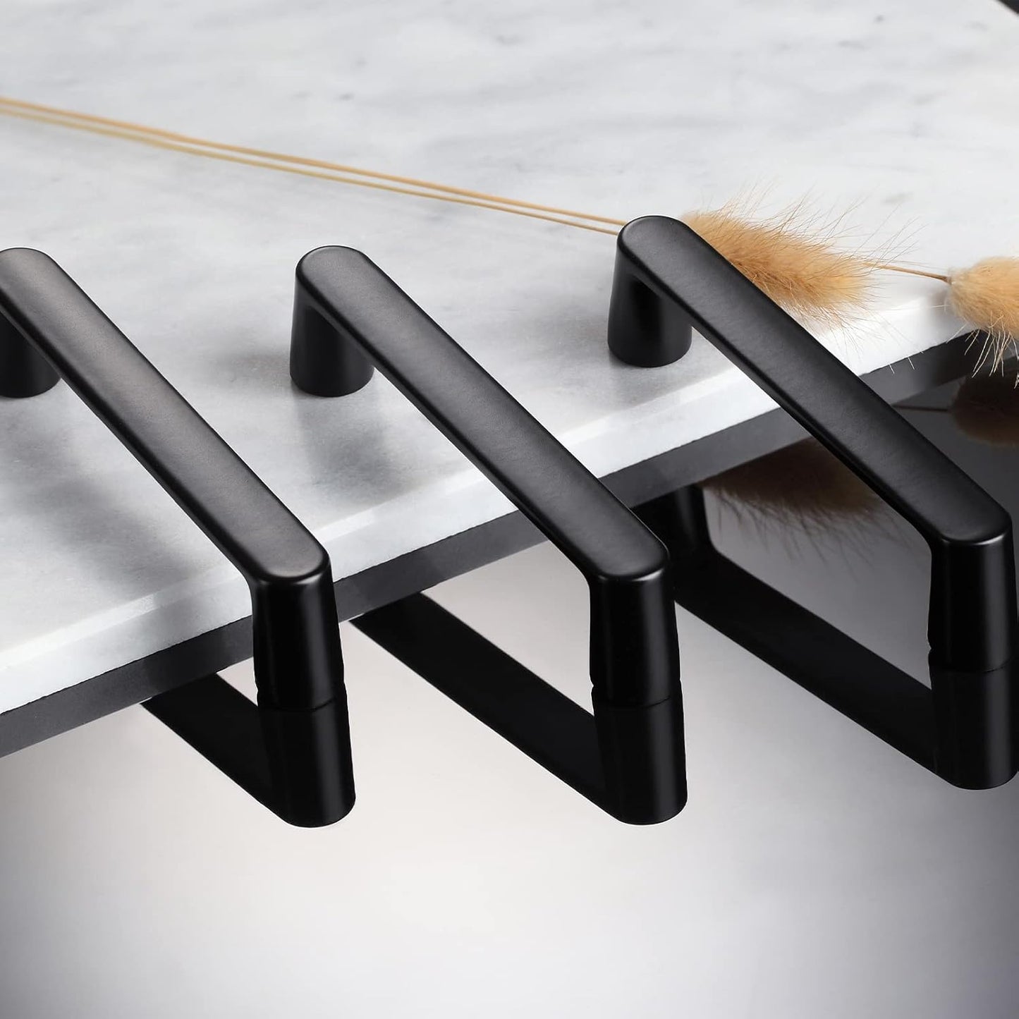 10 Pack Black Cabinet Pulls Black Kitchen Cabinet Handles - Hole Spacing 7-1/2 Inch Cabinet Pulls Black and Black Pulls for Cabinets, Black Dresser Handles and Cupboard Handles