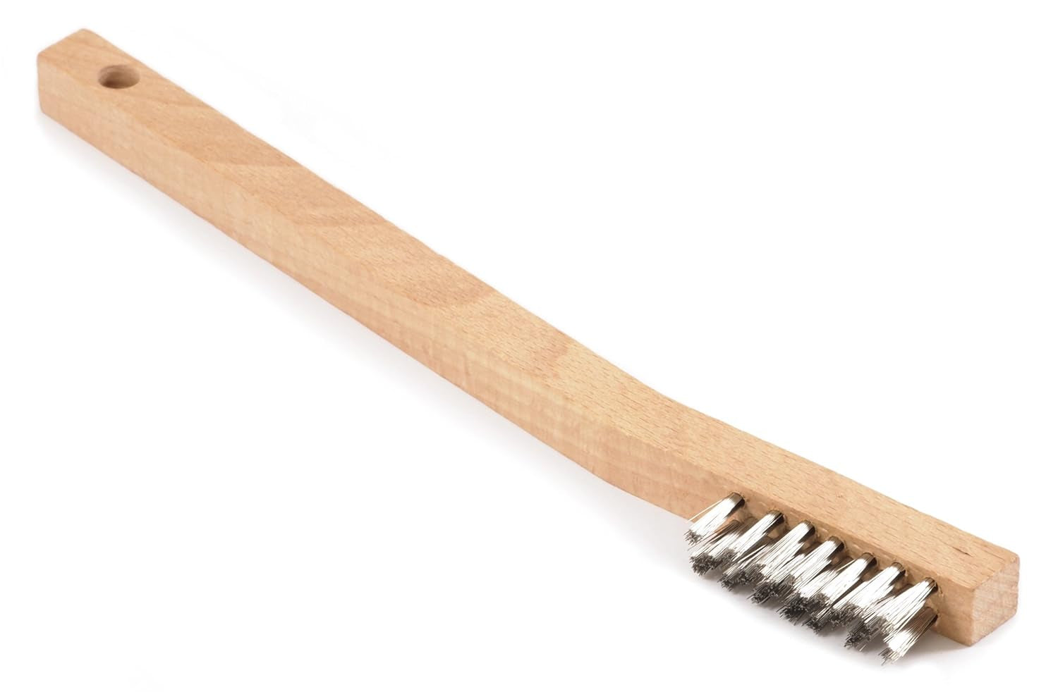 70506 Wire Scratch Brush, Stainless Steel with Wood Handle, 7-3/4-Inch-By-.006-Inch
