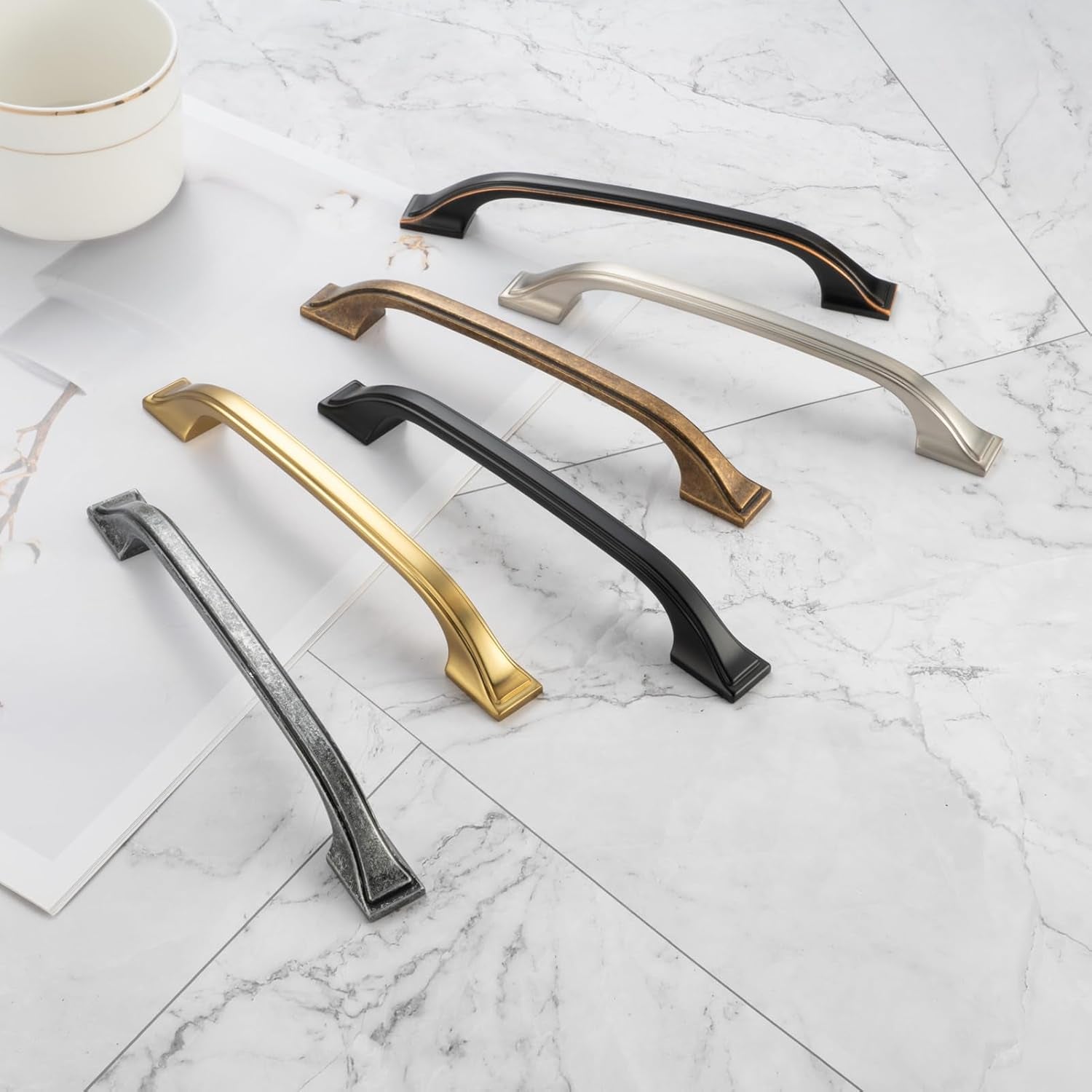 30 Pack 3 Inch Brushed Nickel Kitchen Cabinet Pulls Satin Silver Cabinet Handles Nickel Cabinet Hardware for Kitchen Cabinets 1958 Drawer Dresser Cupboard Bedroom