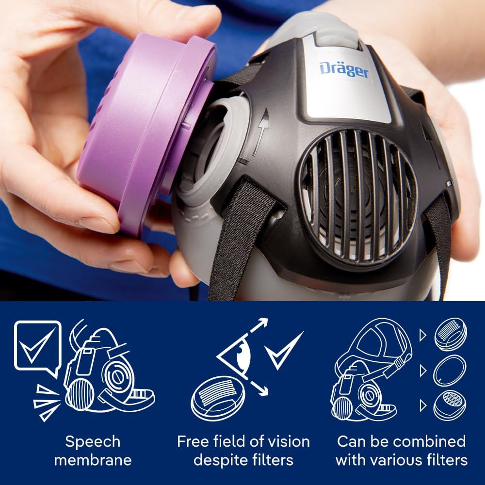 X-Plore 3500 Half-Face Respirator Mask, NIOSH Approved