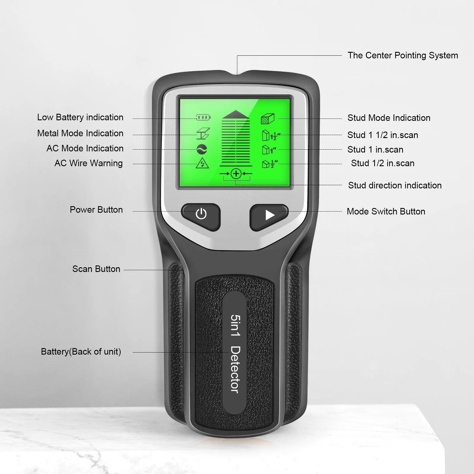 Multi-Function Wall Stud Detector with Column Measurement