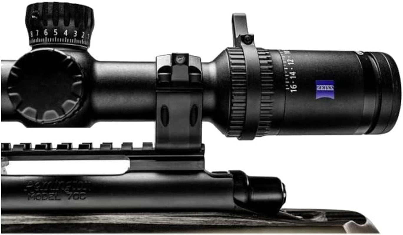 Precision Ultralight 1913 Mil-Spec Rifle Scope Mounting Rings with Anti-Cant Bubble Level, Black