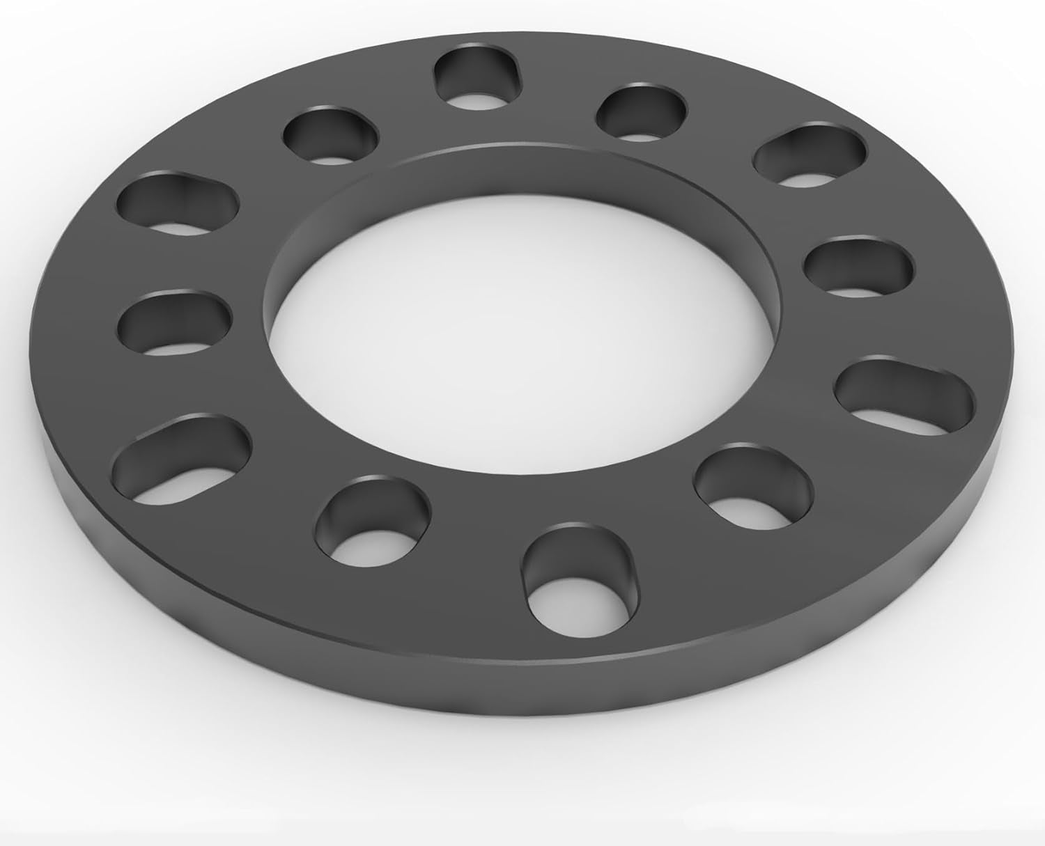 Wheel Spacer, 12Mm Thickness(1/2Inch), Fit 6 Lugs Pattern 6X114.3, 6X120, 6X127, 6X130, 6X132, 6X135, 6X139.7,Forged 6061 Aluminum, Anodised Black Surface, Pack of 2.