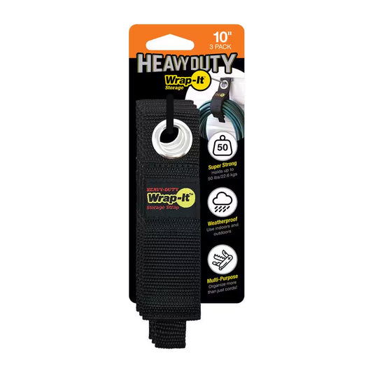 10 In. Heavy-Duty Storage Straps (3-Pack)