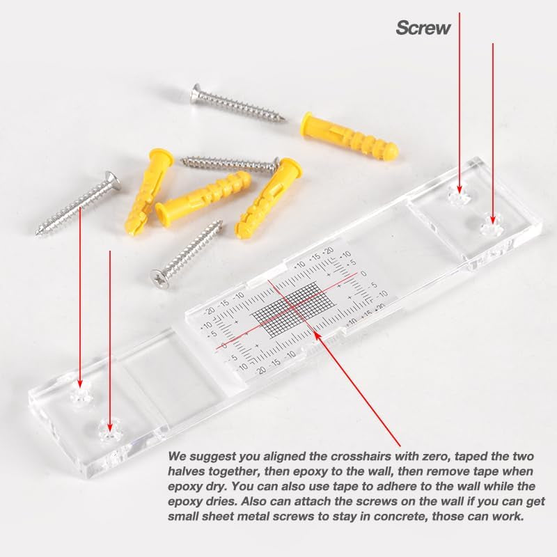 Concrete Crack Monitor, Crack Monitoring Record Standard Tell-Tale Crack Monitor for the Standard and Corner Tell-Tale (3PC)