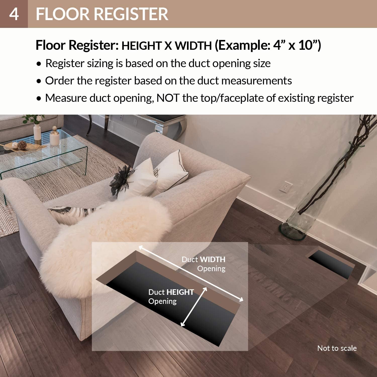 AMFRSNB614 Wicker Design Floor Register, Satin Nickel, 6" X 14"