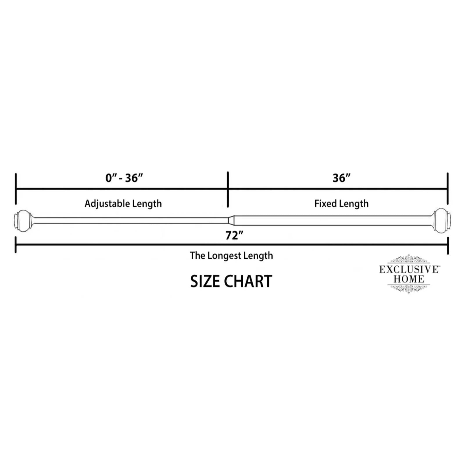 Modern Silver Adjustable Single Curtain Rods Set, 83"-120" with Smart Technology