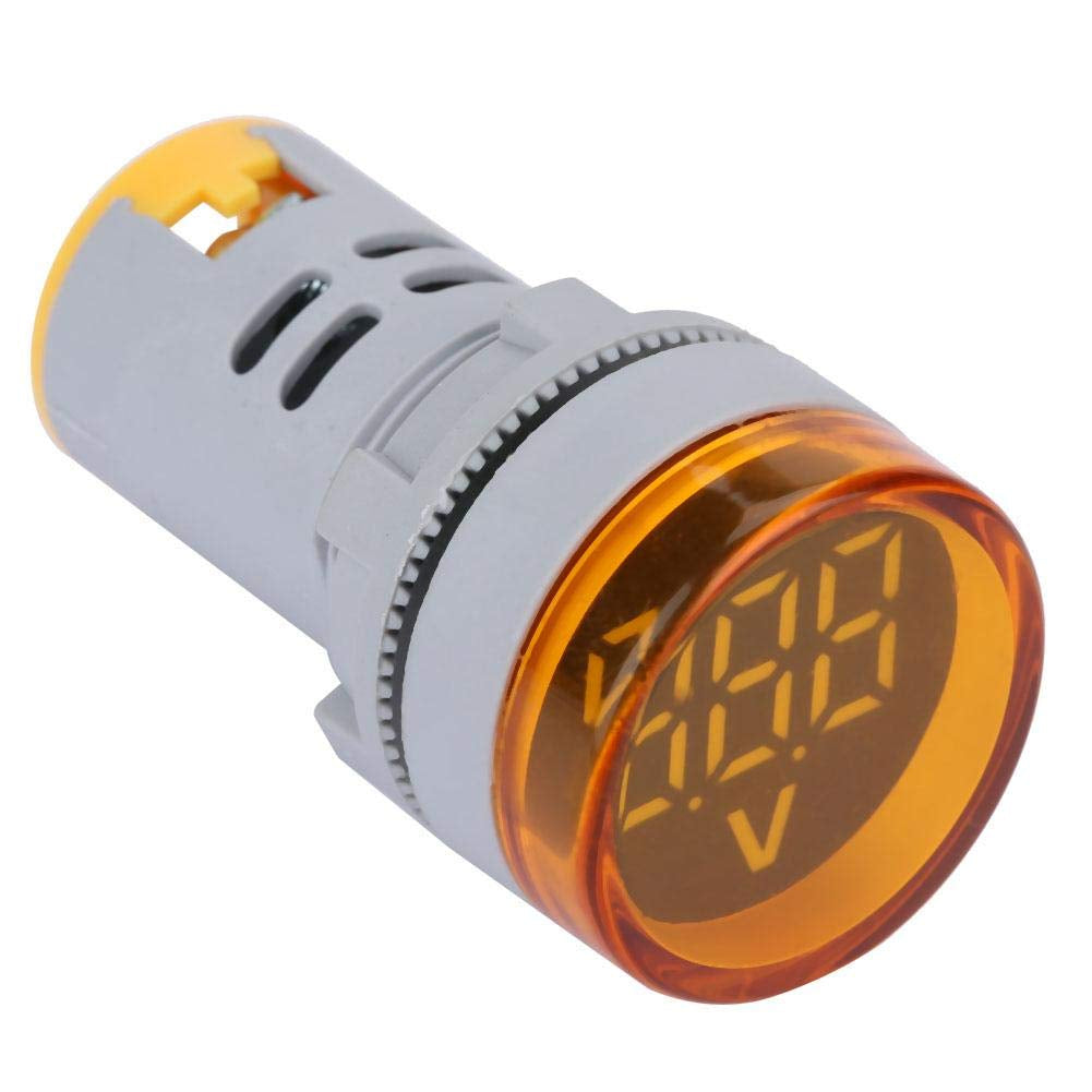 DC Voltage Display Digital LED Display Voltmeter 6-100V Voltage Meter Monitor round Lamp Tester Indicator Light Panel