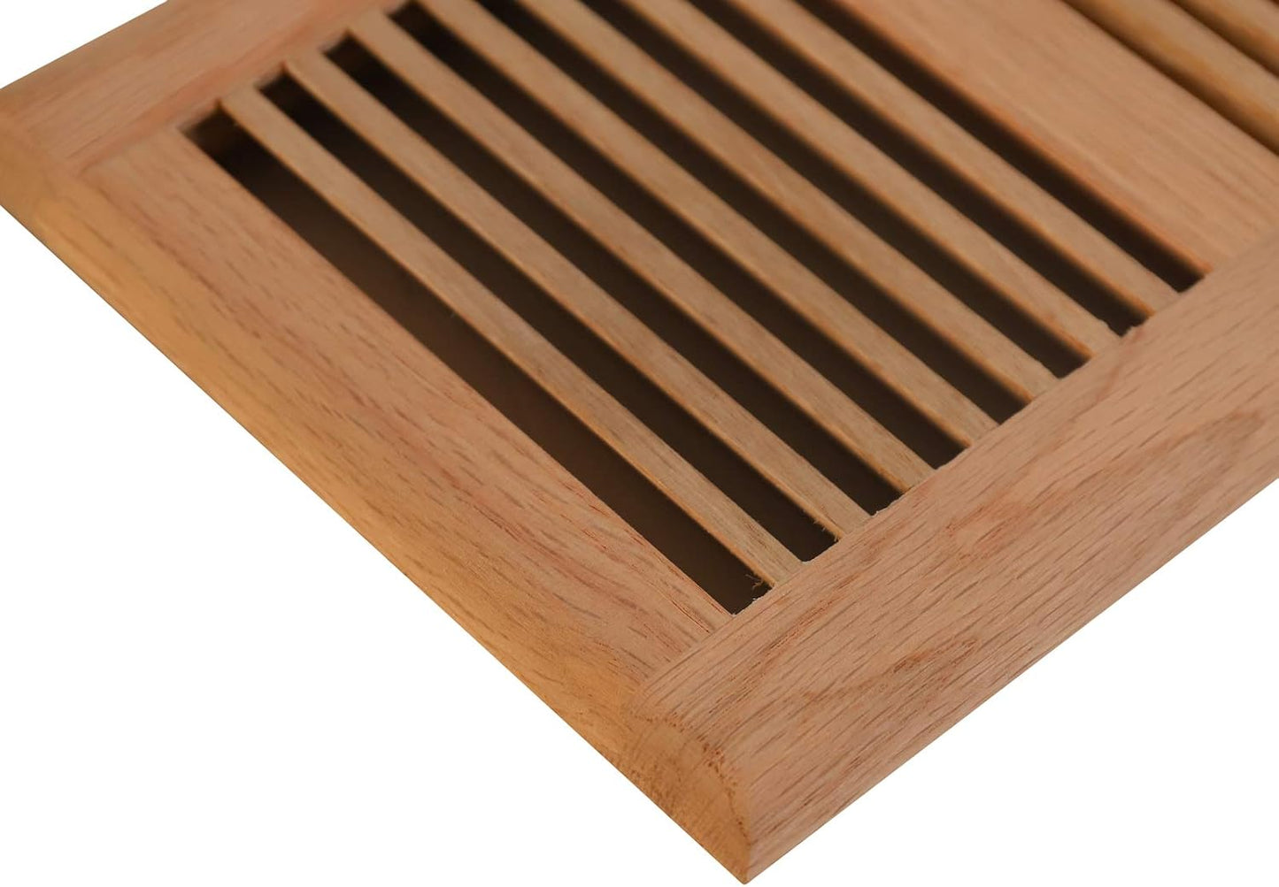6" X 10"Red Oak Unfinished Vents Hardwood Vent Floor Register Self Rimming