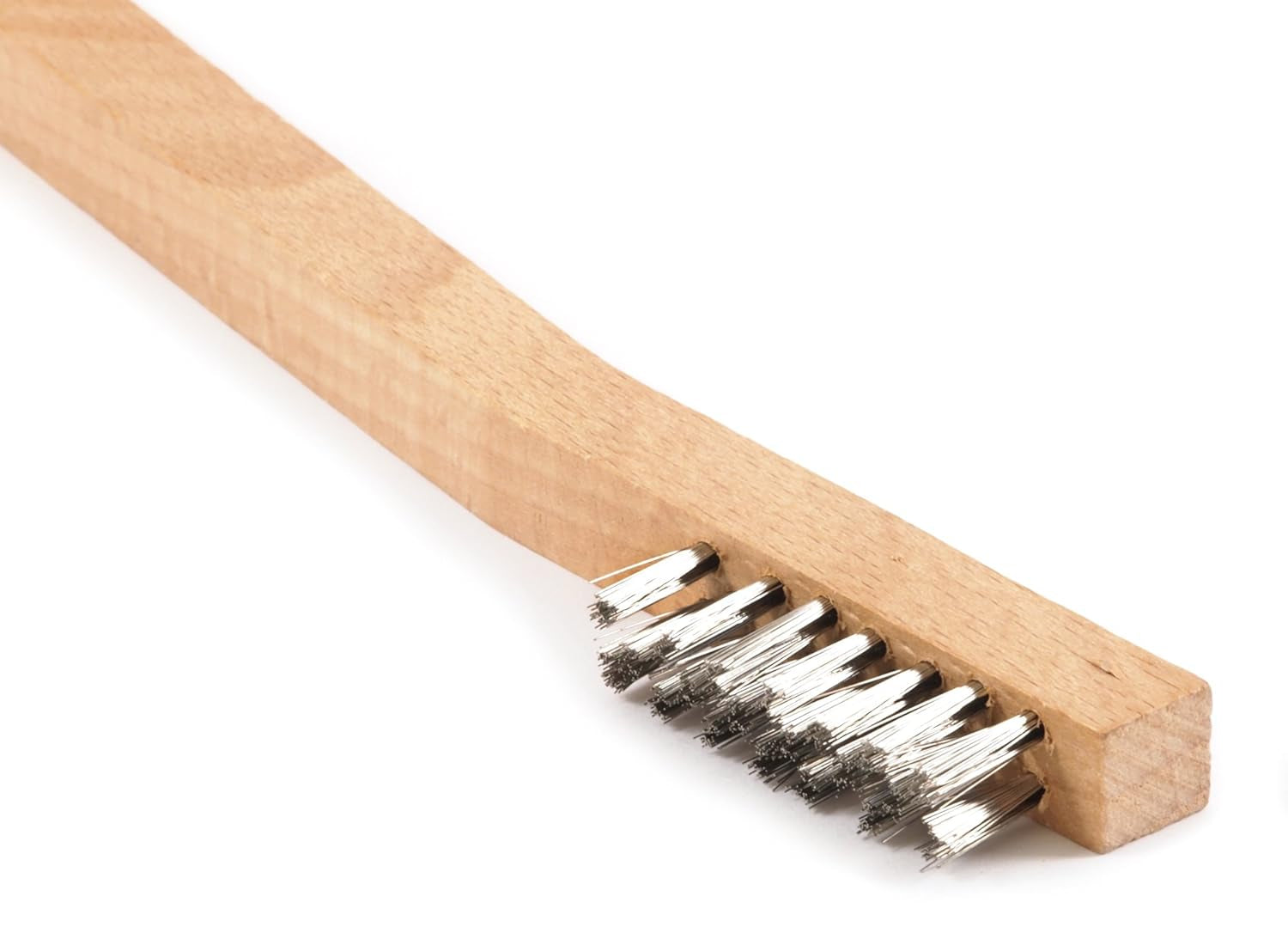 70506 Wire Scratch Brush, Stainless Steel with Wood Handle, 7-3/4-Inch-By-.006-Inch
