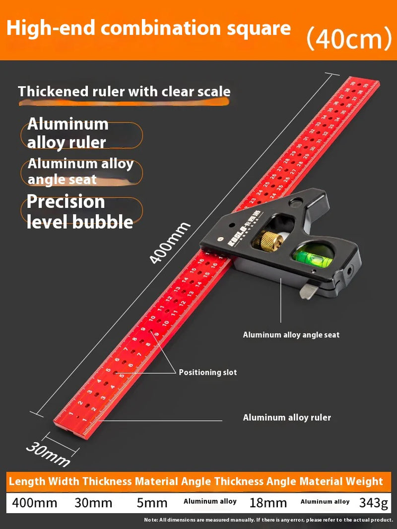 Precision Angle Woodwork Heavy-Duty Adjustable Sliding Carpenter Square