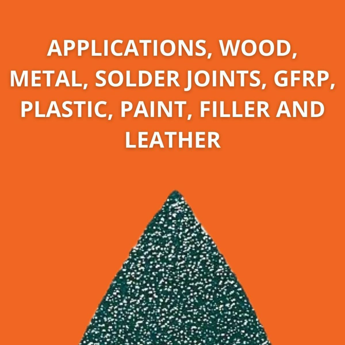 Finger Sanding Sheets with Hook & Loop Attachment - Wood, Metal & Plastic Application, Aluminum Oxide, Fully Synthetic-Resin Bonded, 100 Grit, 20-Pack - 63717187013