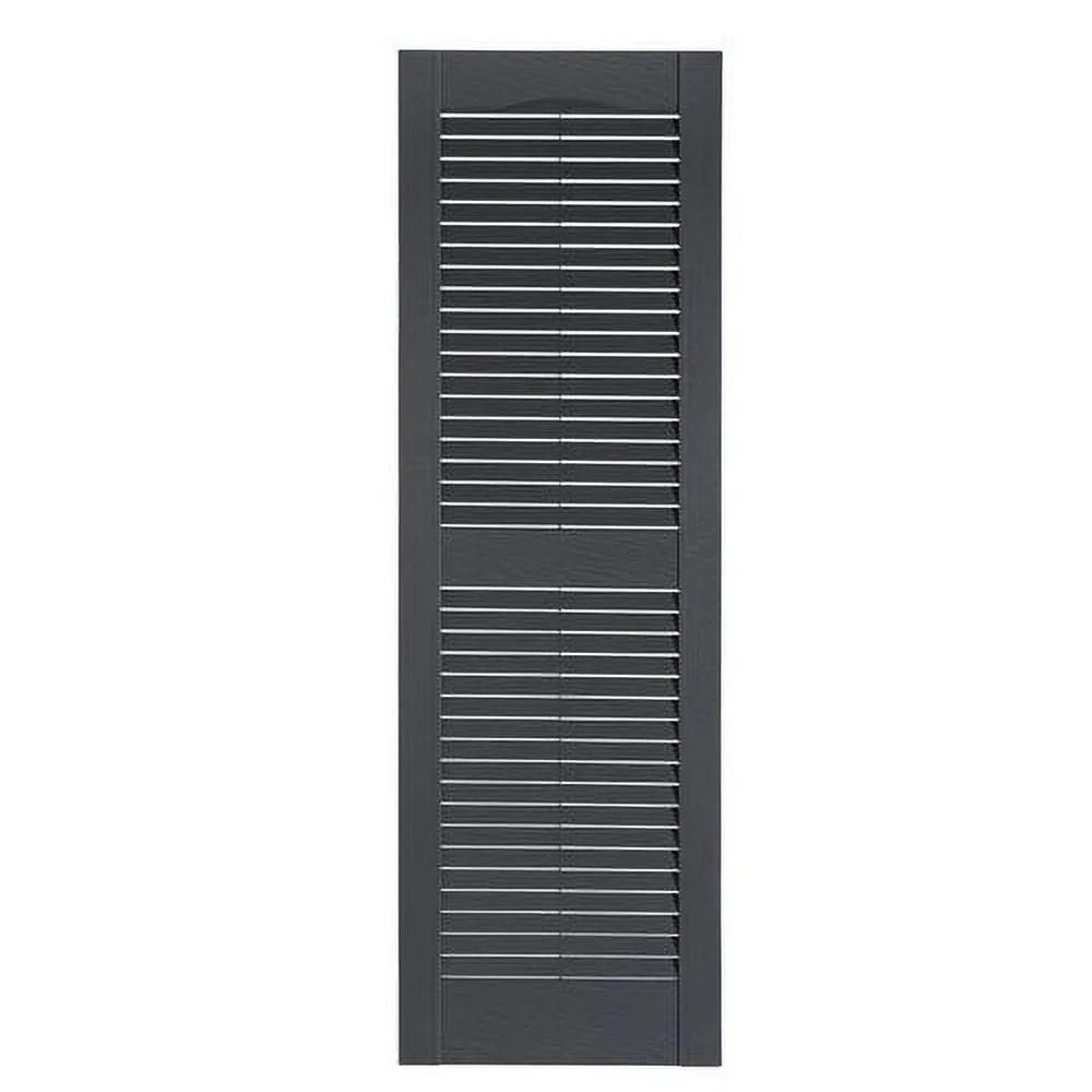 Perfect Shutters IL501555260 Premier Louver Exterior Decorative Shutter, Burgundy - 15 X 55 In.