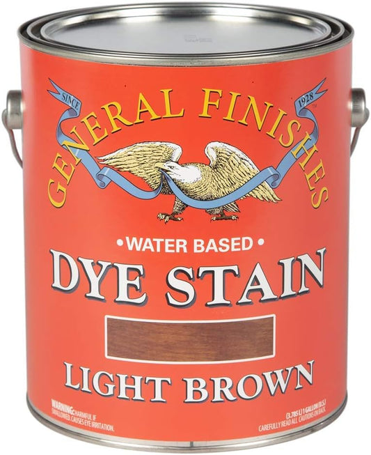 Water Based Dye, 1 Gallon, Light Brown