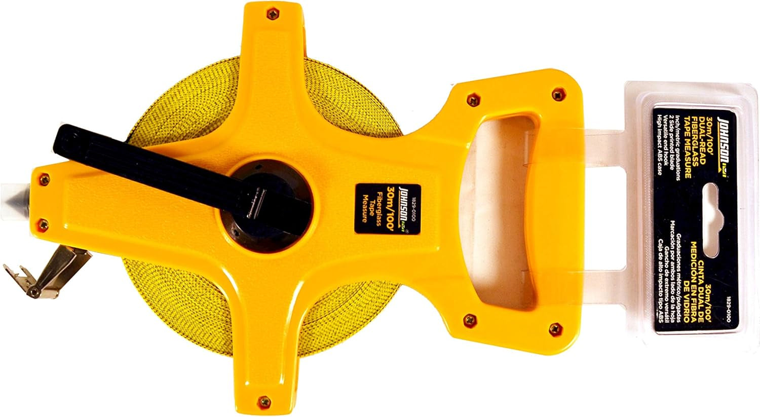 Level & Tool 1829-0100 Metric/Inch Fiberglass Long Tape, 100', Yellow, 1 Tape