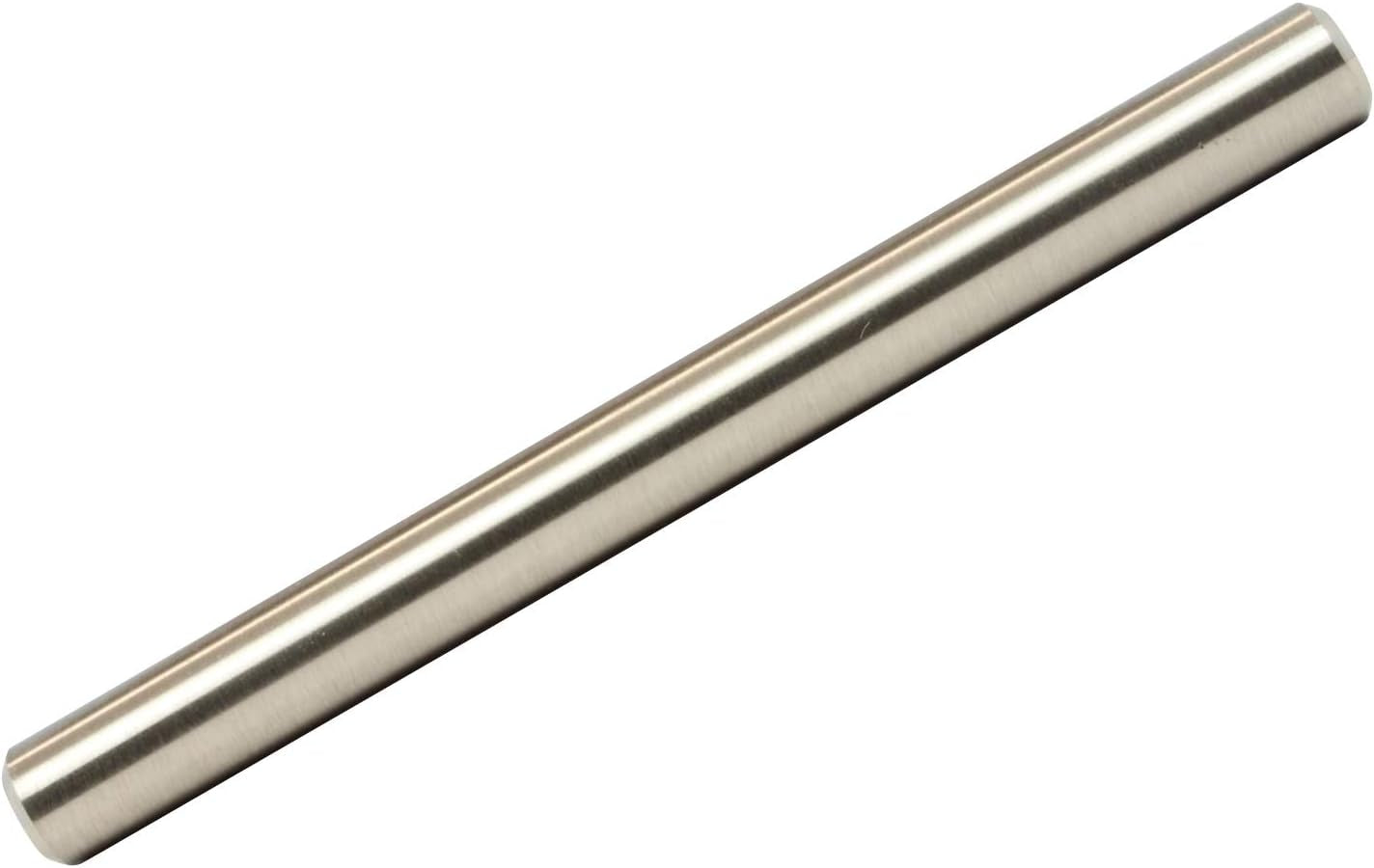 Hardware Contemporary Euro Style Solid Metal Pull/Handle Brushed Nickel 3-3/4" (96 Mm) Hole Centers, 5-3/8" Overall Length H1011BN (1 Pack)