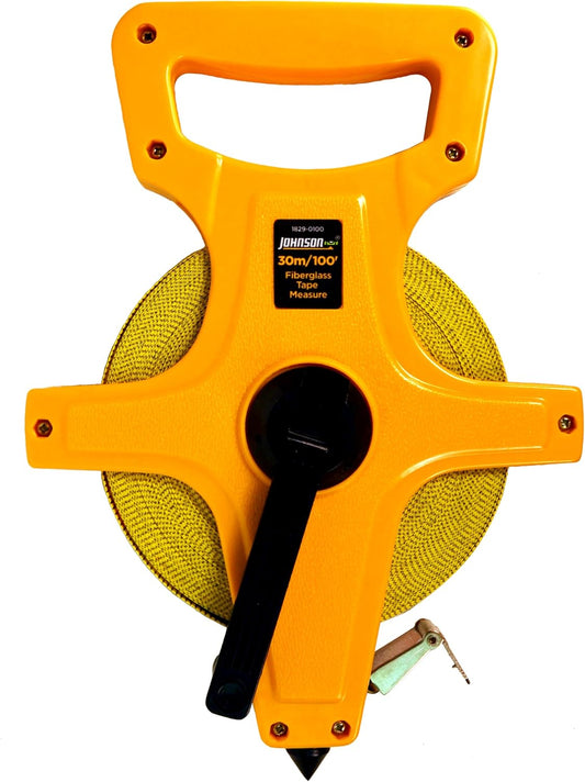 Level & Tool 1829-0100 Metric/Inch Fiberglass Long Tape, 100', Yellow, 1 Tape