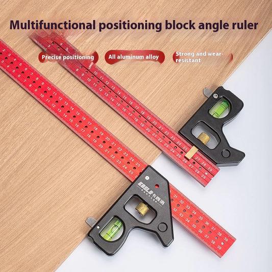 Precision Angle Woodwork Heavy-Duty Adjustable Sliding Carpenter Square