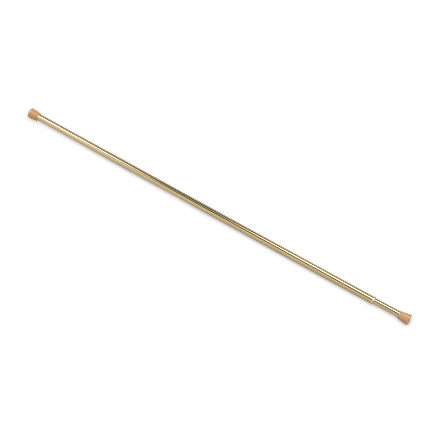 Fantasia 5/8" Spring Tension Rod, 28-48", Brass