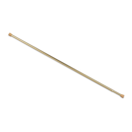 Fantasia 5/8" Spring Tension Rod, 28-48", Brass