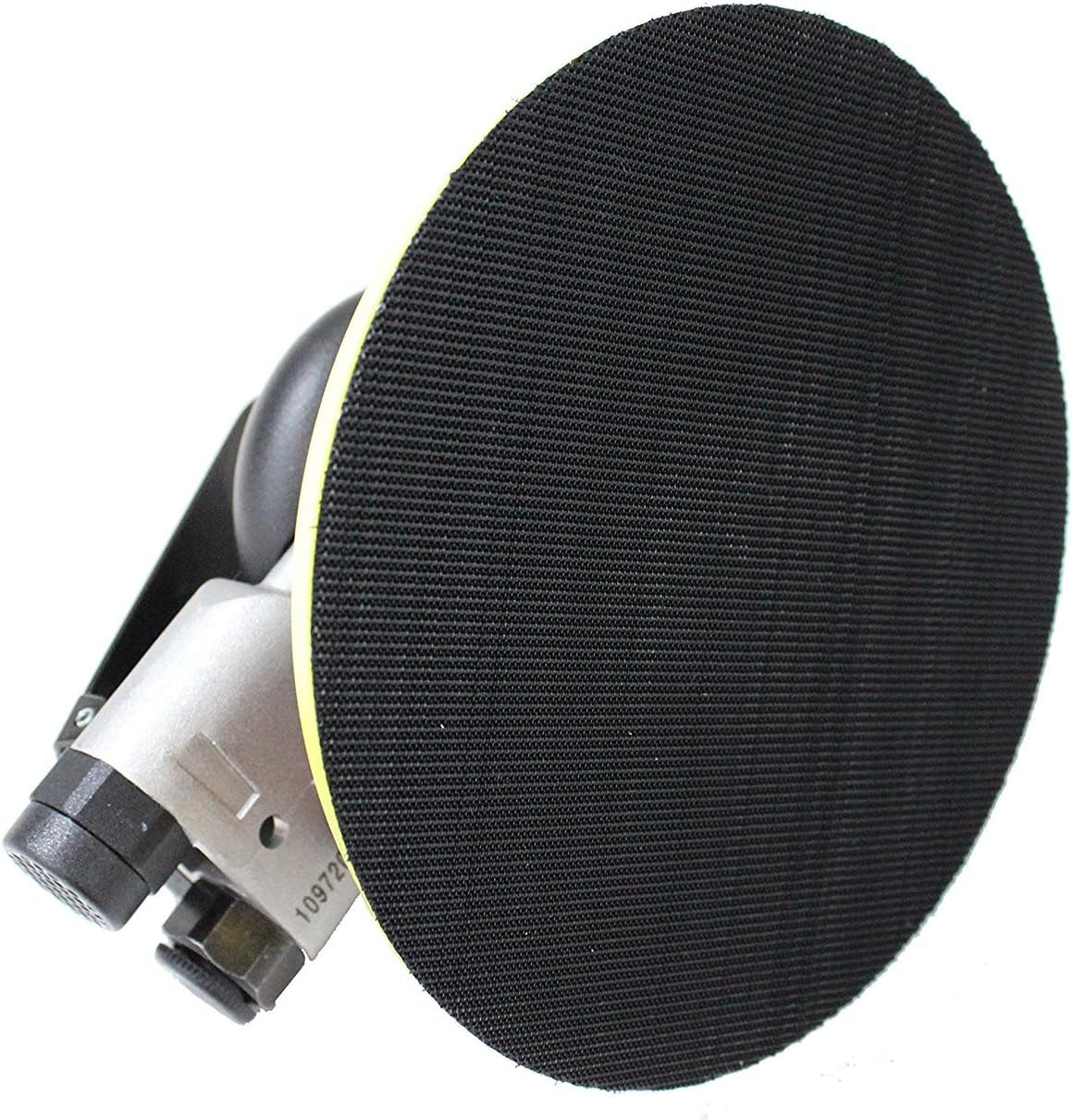 Airvantage Industrial Grade Random Orbital Air Sander Non-Vacuum with Low-Profile Pad, 1/4 In. NPT Air Inlet (5": 3/32- Hook & Loop)