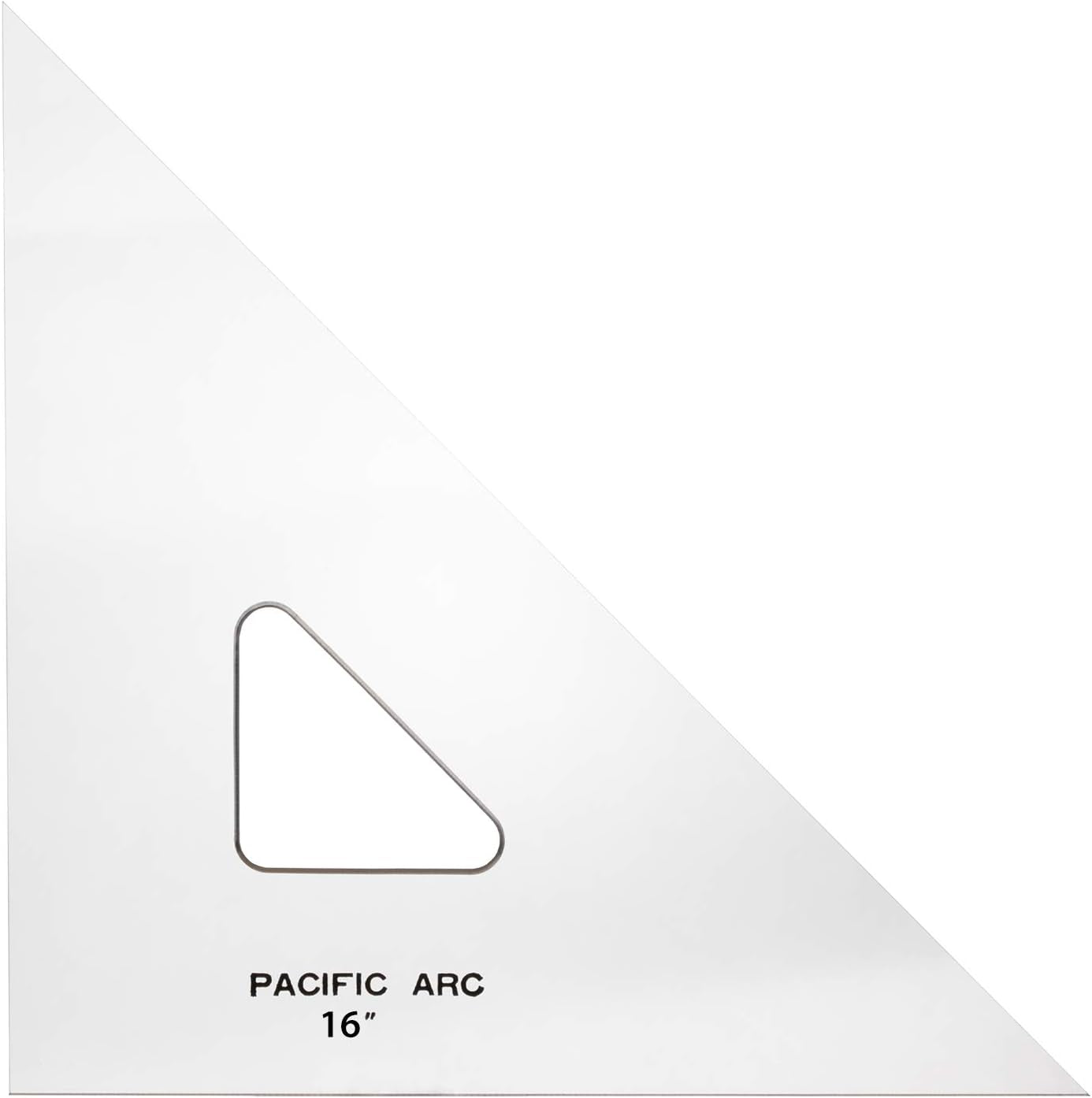Drafting Triangle, 16-Inch, 45/90 Degrees, Clear Acrylic