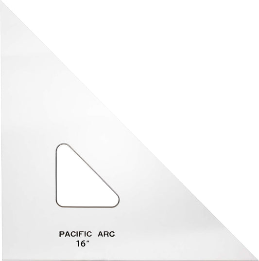 Drafting Triangle, 16-Inch, 45/90 Degrees, Clear Acrylic