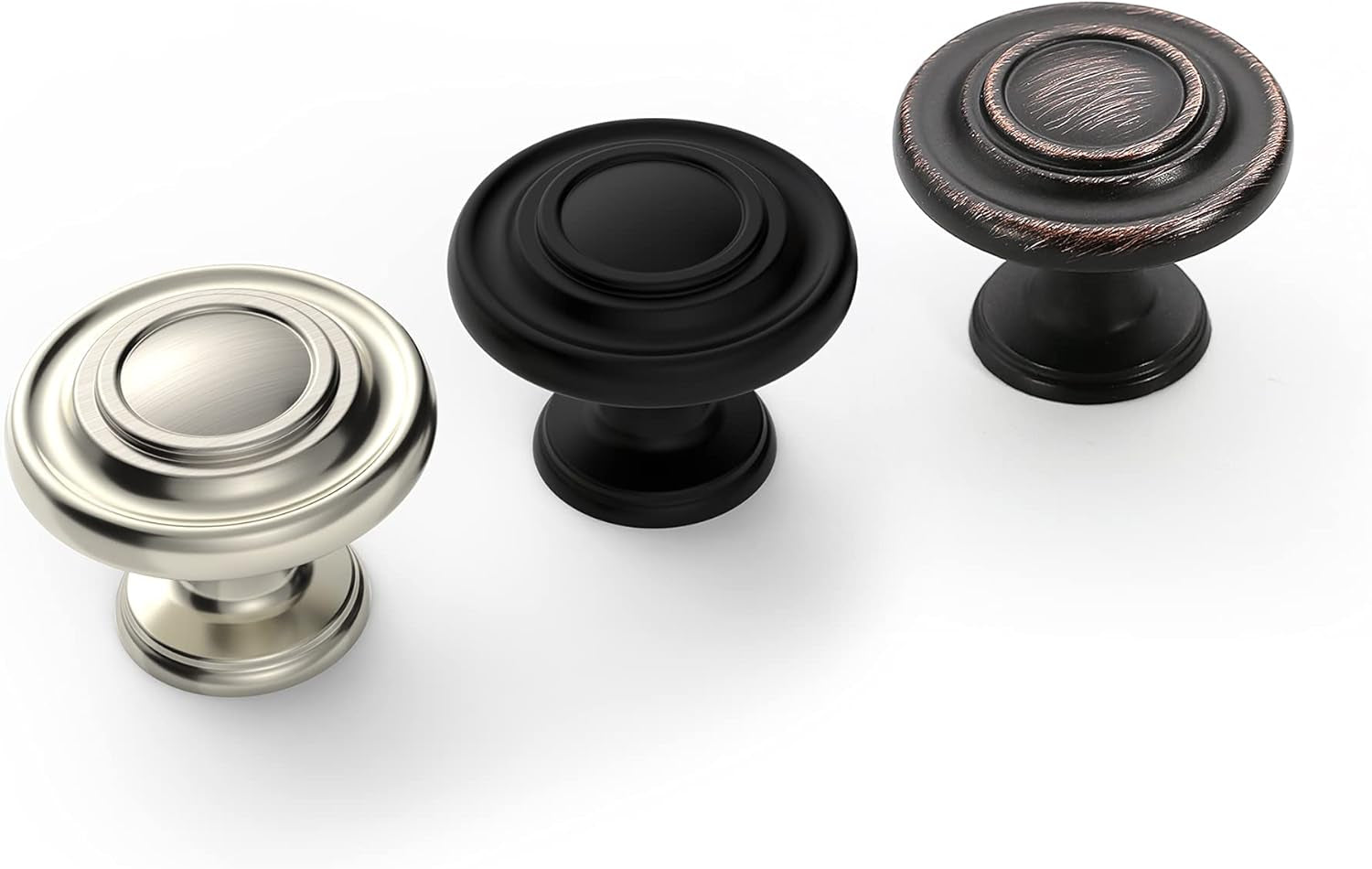 Hardware 25 Pack K0002ORB Oil Rubbed Bronze Cupboard Drawer Knobs Kitchen Cabinet Knobs Door Handles Single Hole Cabinet T Bar Handles