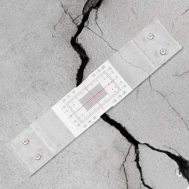 Concrete Crack Monitor, Crack Monitoring Record Standard Tell-Tale Crack Monitor for the Standard and Corner Tell-Tale (3PC)