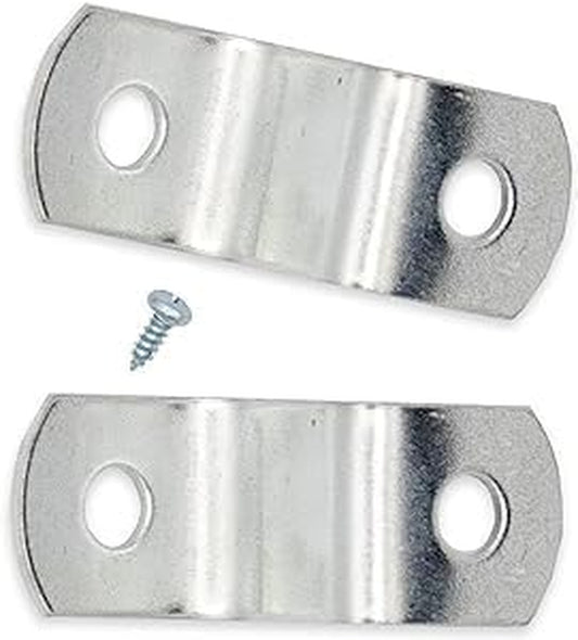 1/4" Depth --- Offset Mounting Canvas Z Clips for Picture Framing -- #6 X 3/8" Pan-Head Screws Included -- Pack Of