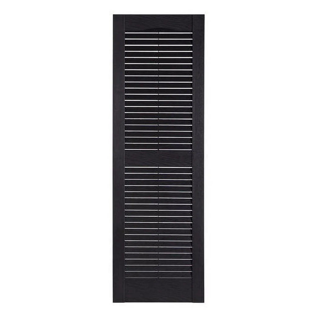 Perfect Shutters IL501555260 Premier Louver Exterior Decorative Shutter, Burgundy - 15 X 55 In.