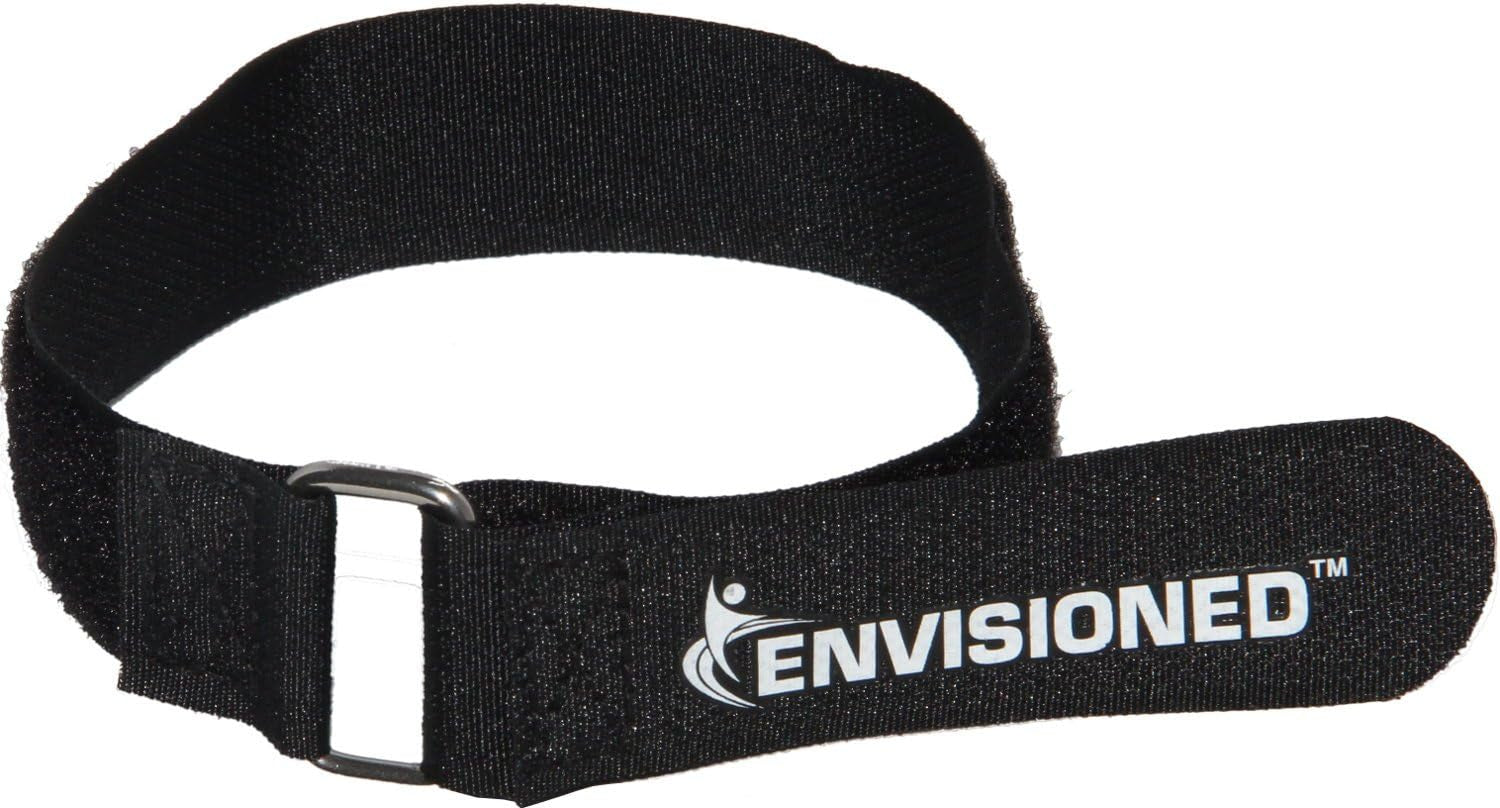 Premium Cinch Straps with Stainless Steel Metal Ring (Buckle), Reusable Durable Hook and Loop, Multipurpose Securing Straps 3/4" X 8" - 8 Pack plus 2 Bonus