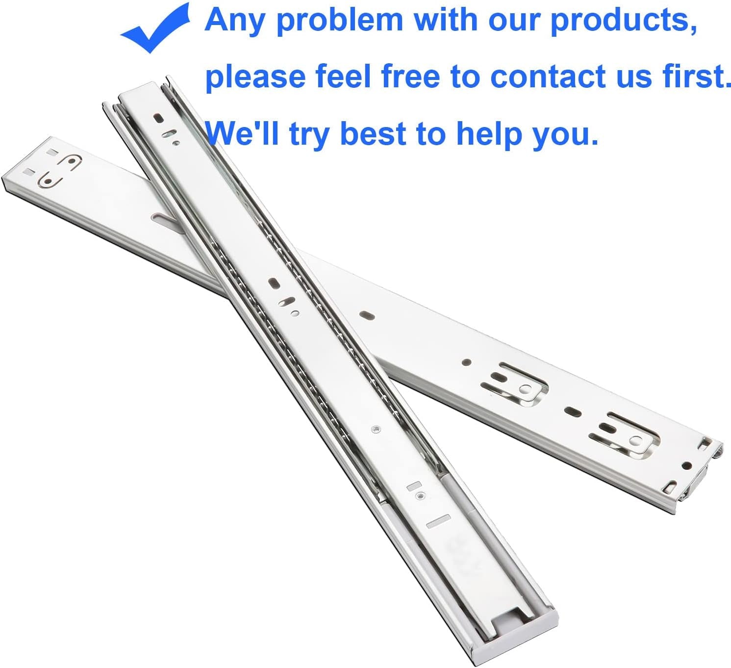 10 Pair of 22 Inch Hardware Soft Close Full Extension Side Mount Ball Bearing Sliding Drawer Slides