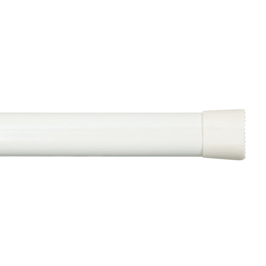 5/8" Oval Spring Tension Rod, 36-60", White