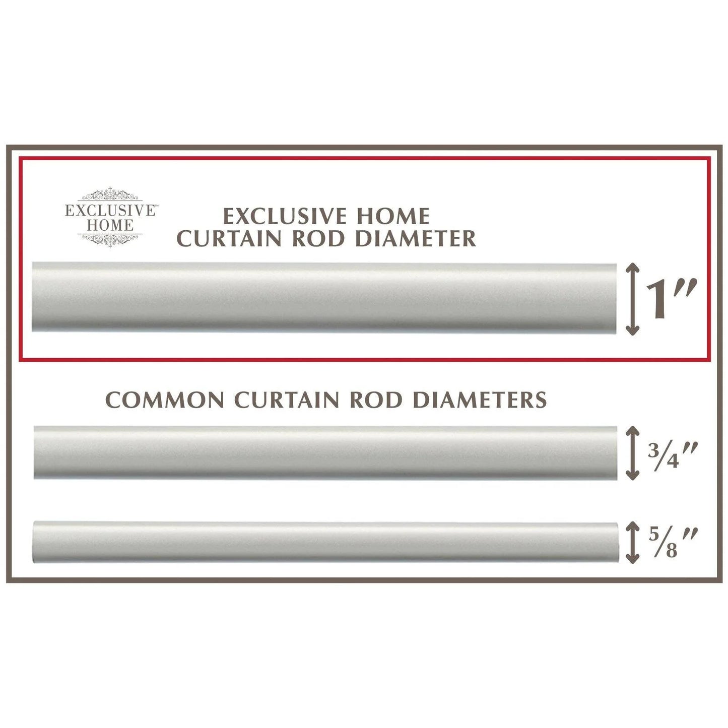 Silver Aged Sphere 1" Curtain Rod and Coordinating Finial Set, Matte Silver, Adjustable 36"-72"