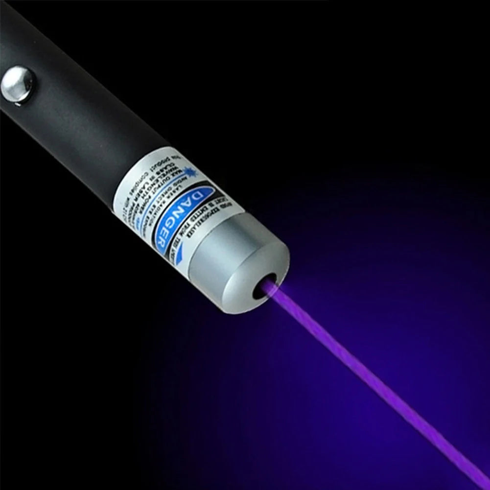 Vivid Cyan Ruby Beam Emitter Strong Laser Device