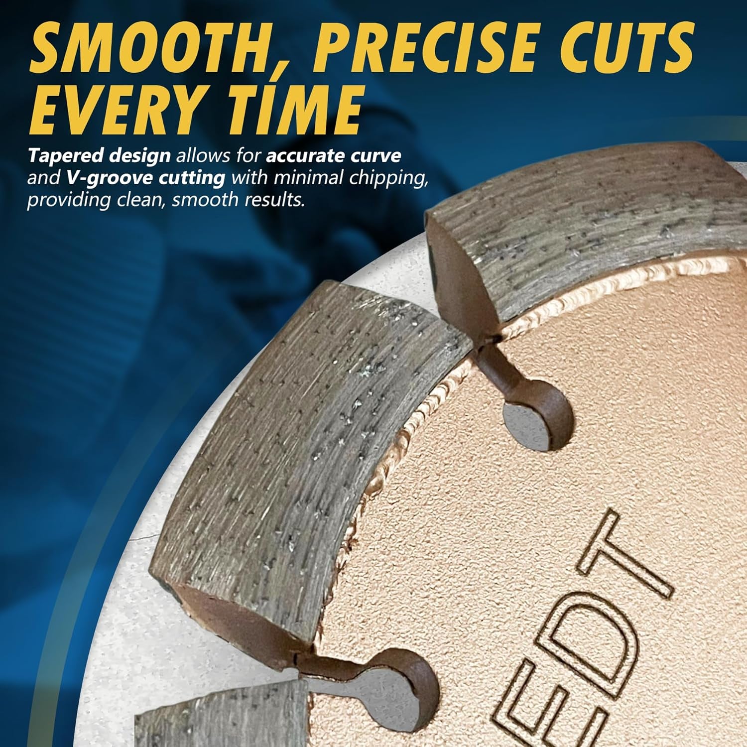 4.5" Crack Chaser Blade for Cured Concrete, Asphalt Repair or Joint Widen, 0.5" Width, 5/8"-11 Arbor
