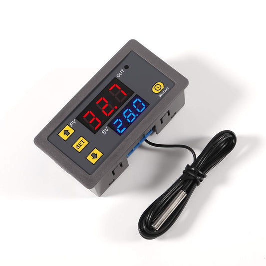 Digital Temperature Controller, W3230 AC110-220V LED Digital Temperature Controller Thermostat Switch Sensor Meter(220V)