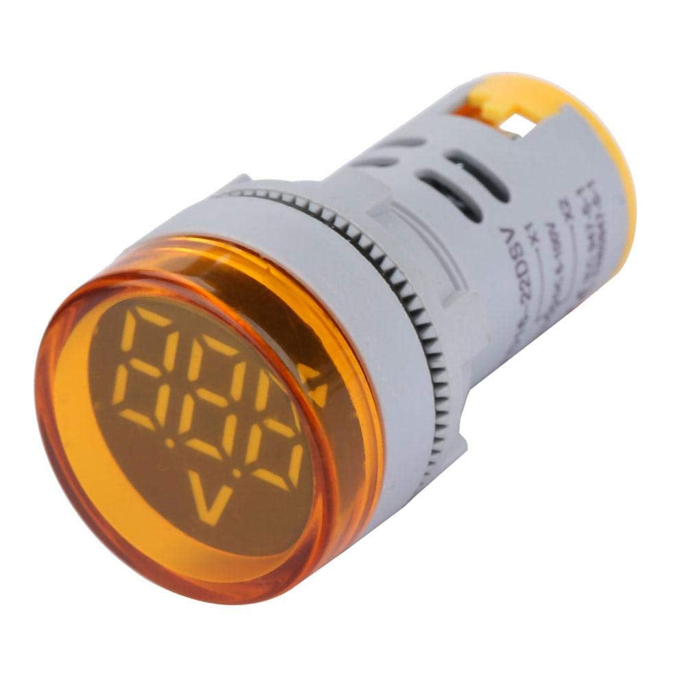 DC Voltage Display Digital LED Display Voltmeter 6-100V Voltage Meter Monitor round Lamp Tester Indicator Light Panel