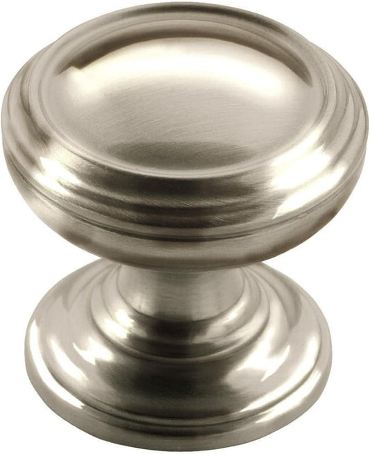 | Cabinet Knob | Polished Nickel | 1-1/4 Inch (32 Mm) Diameter | Revitalize | 1 Pack | Drawer Knob | Cabinet Hardware