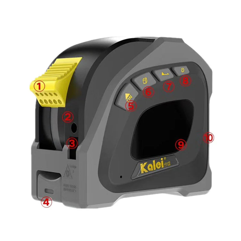 Infrared Distance Meter, Laser Measure Tool, Digital Tape, 40M Multi-Use Range Finder for Area Calculation Digital Gauge