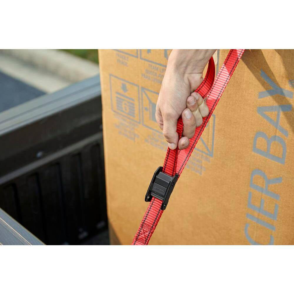 10 Ft. X 1 In. Cam Buckle Tie- Downs 4-Pack