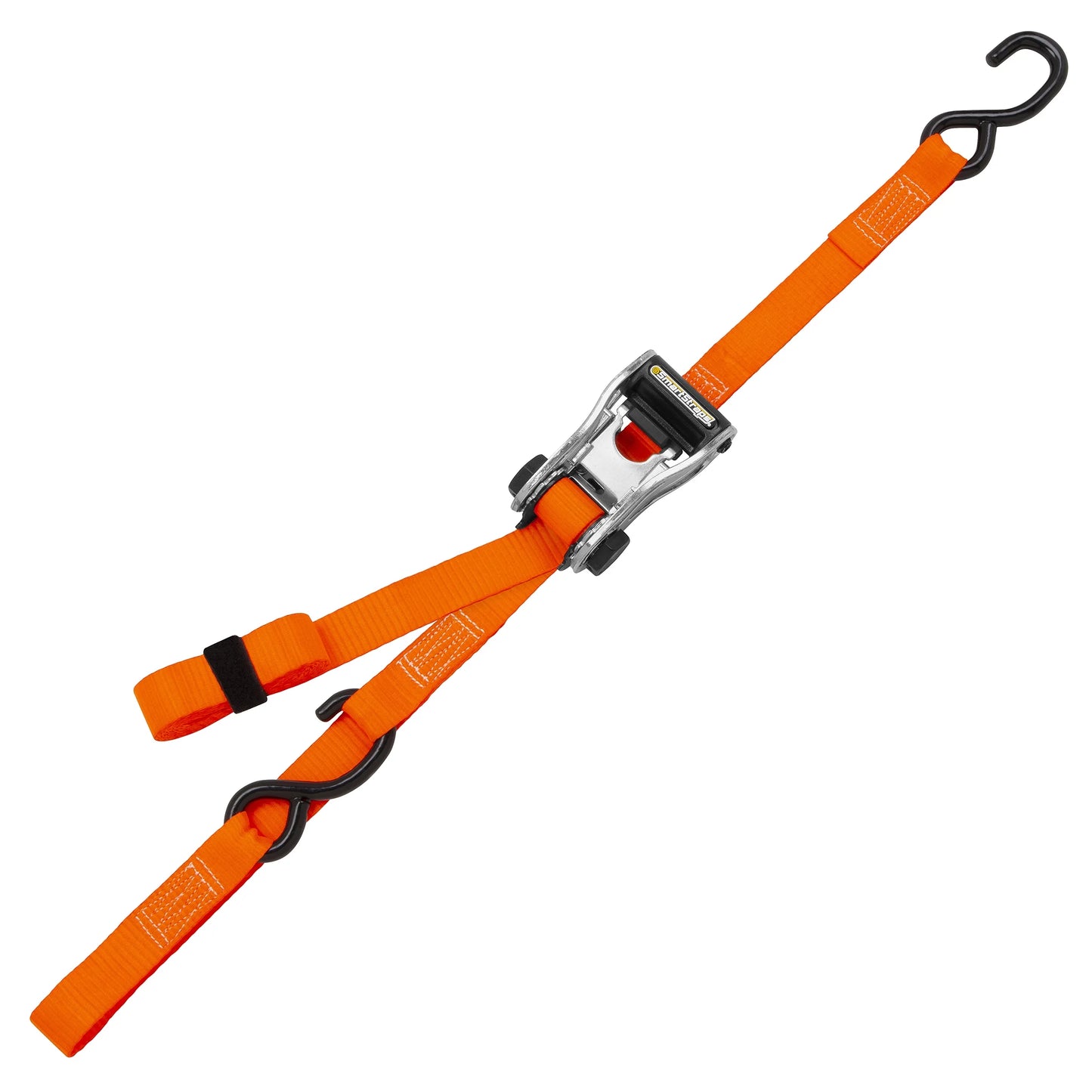(2 Pack)  1-1/4 In. X 14 Ft. Orange Carbonx Heavy Duty Ratchet Tie down Straps, 1,000 Lb. Safe Work Load - 2 Pack